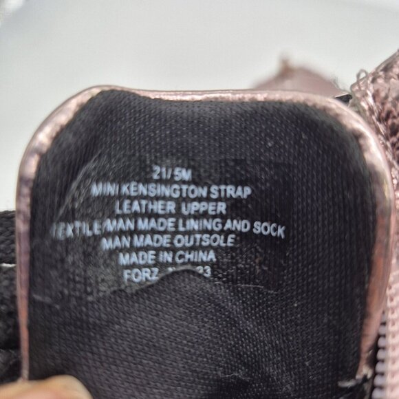 Kurt Geiger London Girl's  Metallic Pink Leather Strap Ankle  Boots Size 5 C (44 - Picture 10 of 10